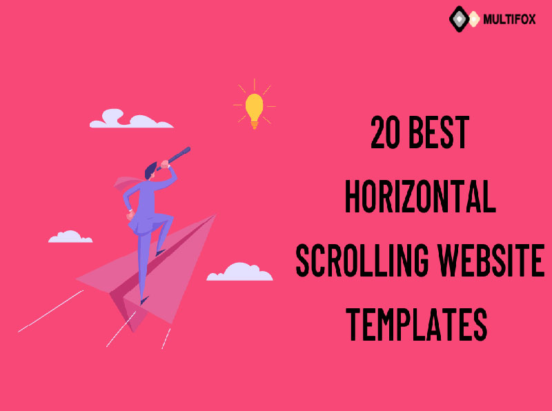 Best horizontal scrolling website templates themes WordPress Job in